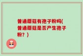 普通蘑菇有孢子粉吗(普通蘑菇是否产生孢子粉？)