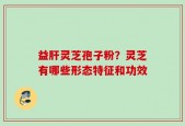 益肝灵芝孢子粉？灵芝有哪些形态特征和功效