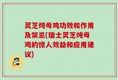 灵芝炖母鸡功效和作用及禁忌(瑞士灵芝炖母鸡的惊人效益和应用建议)