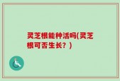 灵芝根能种活吗(灵芝根可否生长？)