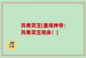 苏黄灵芝(重现神奇：苏黄灵芝现身！)