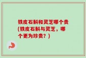 铁皮石斛和灵芝哪个贵(铁皮石斛与灵芝，哪个更为珍贵？)