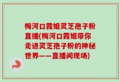 梅河口霞姐灵芝孢子粉直播(梅河口霞姐带你走进灵芝孢子粉的神秘世界——直播间现场)