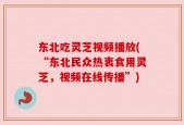 东北吃灵芝视频播放(“东北民众热衷食用灵芝，视频在线传播”)