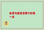 赤灵与紫灵芝哪个好用一点