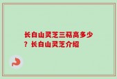 长白山灵芝三萜高多少？长白山灵芝介绍
