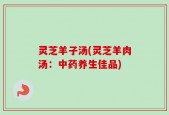 灵芝羊子汤(灵芝羊肉汤：中药养生佳品)