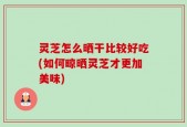 灵芝怎么晒干比较好吃(如何晾晒灵芝才更加美味)