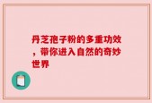 丹芝孢子粉的多重功效，带你进入自然的奇妙世界