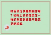 树舌灵芝多糖的副作用？松树上长的像灵芝一样的东西到底是不是灵芝啊求解