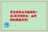 灵芝观景台文案简短一点(灵芝观景台：山林间的美丽天空)