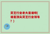 灵芝行业老大是谁呀(谁是顶尖灵芝行业领导？)
