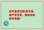 武平县灵芝茶(武平县盛产灵芝茶，推动当地经济发展)