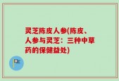 灵芝陈皮人参(陈皮、人参与灵芝：三种中草药的保健益处)