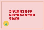 怎样收集灵芝孢子粉 科学收集方法及注意事项全解析