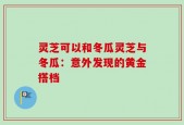 灵芝可以和冬瓜灵芝与冬瓜：意外发现的黄金搭档