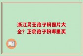 浙江灵芝孢子粉图片大全？正宗孢子粉哪里买