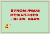 灵芝西洋参红枣枸杞黄精泡水(五种药材泡水，滋补身体，延年益寿)