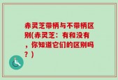 赤灵芝带柄与不带柄区别(赤灵芝：有和没有，你知道它们的区别吗？)