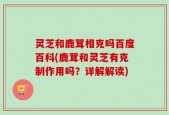灵芝和鹿茸相克吗百度百科(鹿茸和灵芝有克制作用吗？详解解读)