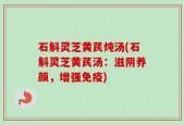 石斛灵芝黄芪炖汤(石斛灵芝黄芪汤：滋阴养颜，增强免疫)