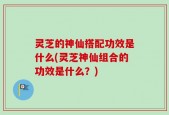灵芝的神仙搭配功效是什么(灵芝神仙组合的功效是什么？)