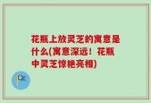花瓶上放灵芝的寓意是什么(寓意深远！花瓶中灵芝惊艳亮相)