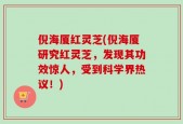 倪海厦红灵芝(倪海厦研究红灵芝，发现其功效惊人，受到科学界热议！)