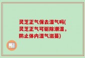 灵芝正气保去湿气吗(灵芝正气可驱除潮湿，防止体内湿气滋蔓)