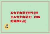石太岁肉灵芝野生(野生石太岁肉灵芝：珍稀的健康补品)
