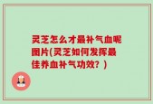 灵芝怎么才最补气血呢图片(灵芝如何发挥最佳养血补气功效？)