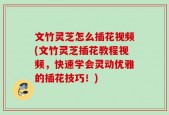 文竹灵芝怎么插花视频(文竹灵芝插花教程视频，快速学会灵动优雅的插花技巧！)