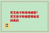 灵芝孢子粉现场破壁？灵芝孢子粉破壁哪能买到真的