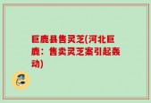 巨鹿县售灵芝(河北巨鹿：售卖灵芝案引起轰动)