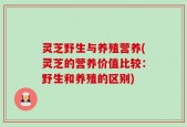 灵芝野生与养殖营养(灵芝的营养价值比较：野生和养殖的区别)