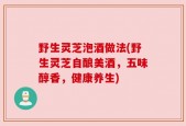 野生灵芝泡酒做法(野生灵芝自酿美酒，五味醇香，健康养生)