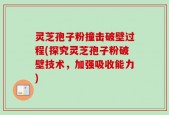 灵芝孢子粉撞击破壁过程(探究灵芝孢子粉破壁技术，加强吸收能力)