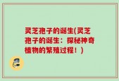 灵芝孢子的诞生(灵芝孢子的诞生：探秘神奇植物的繁殖过程！)