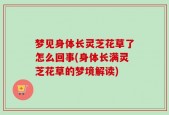 梦见身体长灵芝花草了怎么回事(身体长满灵芝花草的梦境解读)