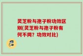 灵芝粉与孢子粉功效区别(灵芝粉与孢子粉有何不同？功效对比)