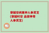 穿越空间里种人参灵芝(穿越时空 品尝神奇人参灵芝)