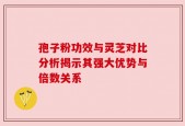 孢子粉功效与灵芝对比分析揭示其强大优势与倍数关系