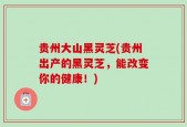 贵州大山黑灵芝(贵州出产的黑灵芝，能改变你的健康！)