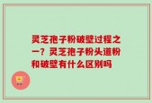 灵芝孢子粉破壁过程之一？灵芝孢子粉头道粉和破壁有什么区别吗