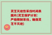 灵芝灭绝性采伐时间表图片(灵芝保护计划：严格限制采伐，确保灵芝不灭绝)