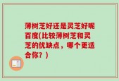 薄树芝好还是灵芝好呢百度(比较薄树芝和灵芝的优缺点，哪个更适合你？)