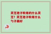 灵芝孢子粉用的什么灵芝？灵芝孢子粉用什么勺子最好