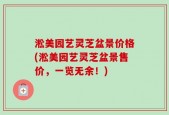 淞美园艺灵芝盆景价格(淞美园艺灵芝盆景售价，一览无余！)