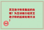 灵芝孢子粉采集后的处理？为您详细介绍灵芝孢子粉的后续处理方法？