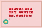 康亭破壁灵芝(康亭破壁灵芝：突破灵芝营养瓶颈，释放更多好处！)
